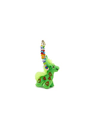 Main View - Click To Enlarge - BUNNY SHAPIRO - Animalito Giraffe Bag Charm — Green