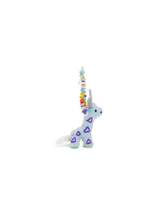 Main View - Click To Enlarge - BUNNY SHAPIRO - Animalito Giraffe Bag Charm — Light Blue