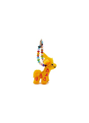 Main View - Click To Enlarge - BUNNY SHAPIRO - Animalito Giraffe Bag Charm — Yellow