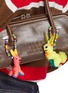 Front View - Click To Enlarge - BUNNY SHAPIRO - Animalito Giraffe Bag Charm — Neon Pink