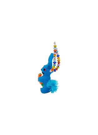 Detail View - Click To Enlarge - BUNNY SHAPIRO - Animalito Rabbit Bag Charm — Dark Blue