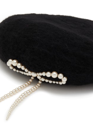 Detail View - Click To Enlarge - JENNIFER BEHR - Presley Bow Knit Beret