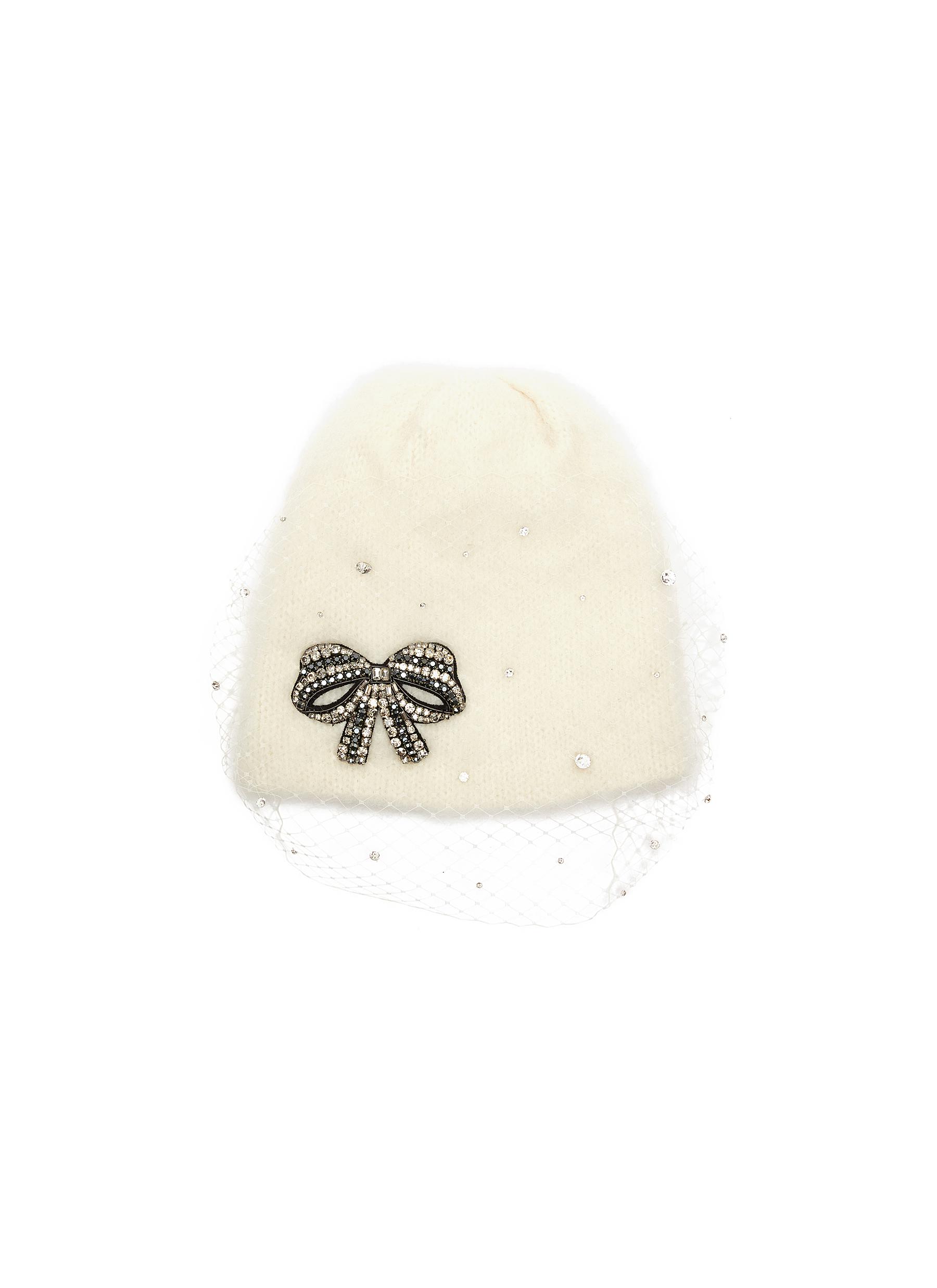 Shinelle Voilette Knit Beanie