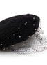 Detail View - Click To Enlarge - JENNIFER BEHR - Aurora Voilette Knit Beret