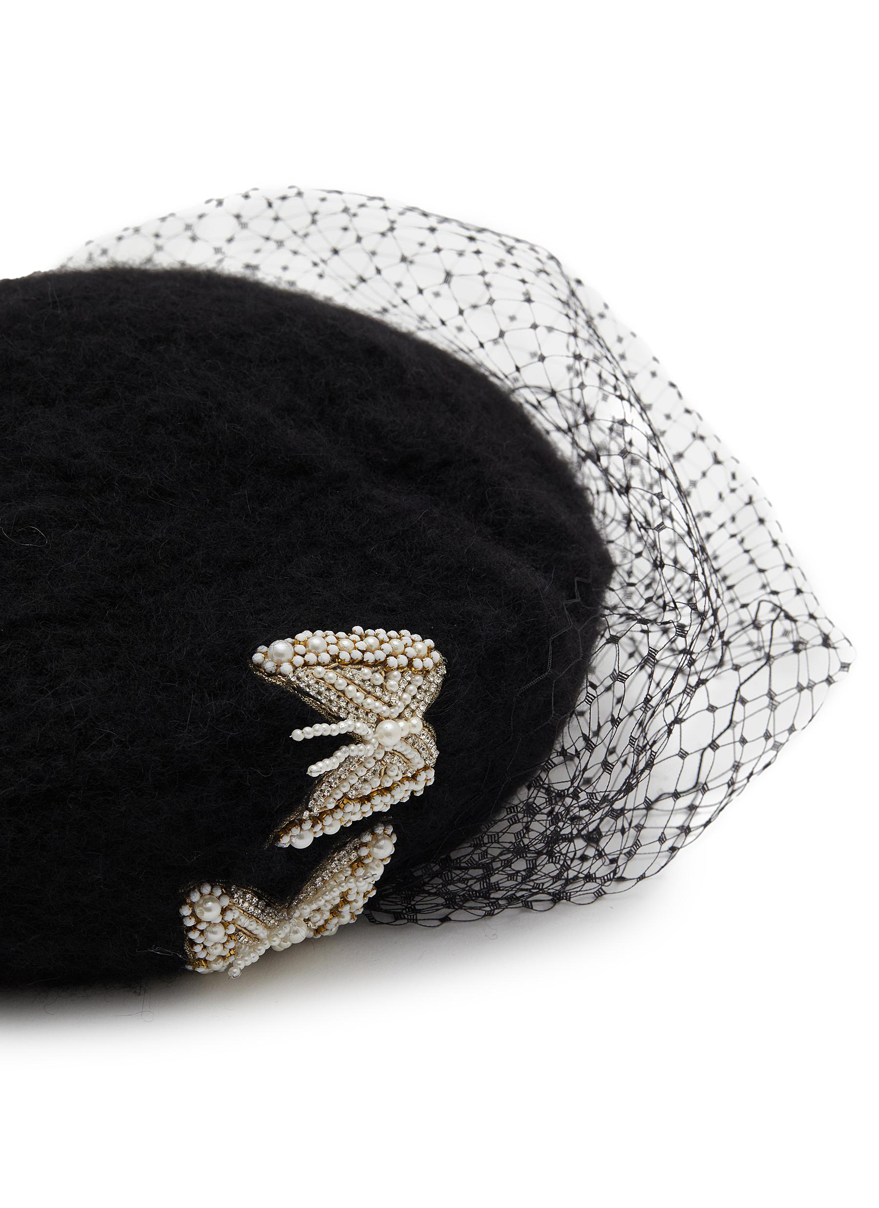 Butterfly Knit Beret - Thumbnail 3