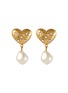 Main View - Click To Enlarge - JENNIFER BEHR - Hayden Crystal Heart Earrings