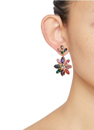 Figure View - Click To Enlarge - JENNIFER BEHR - Vienna Gemstones Floral Earrings