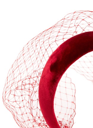 Detail View - Click To Enlarge - JENNIFER BEHR - Kate Velvet Voilette Headband