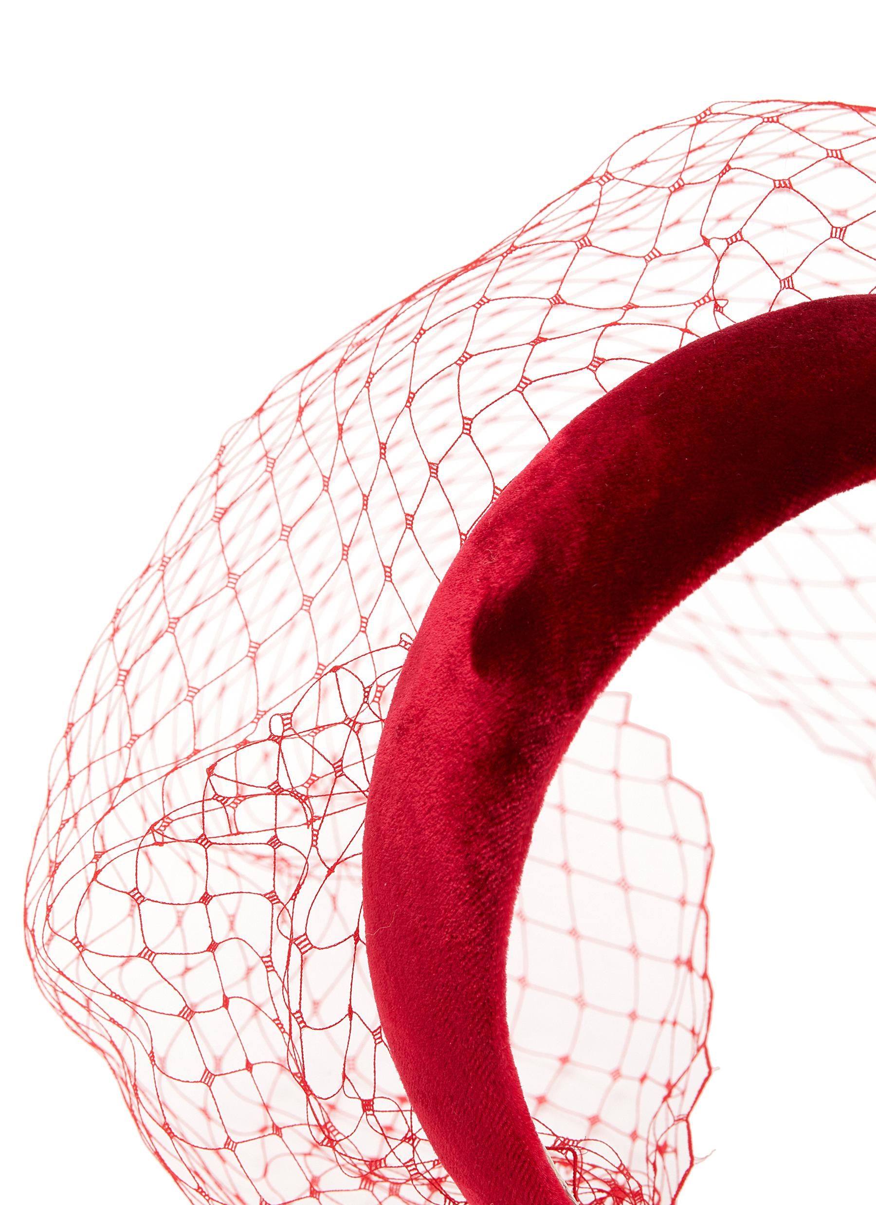 Kate Velvet Voilette Headband - Thumbnail 3