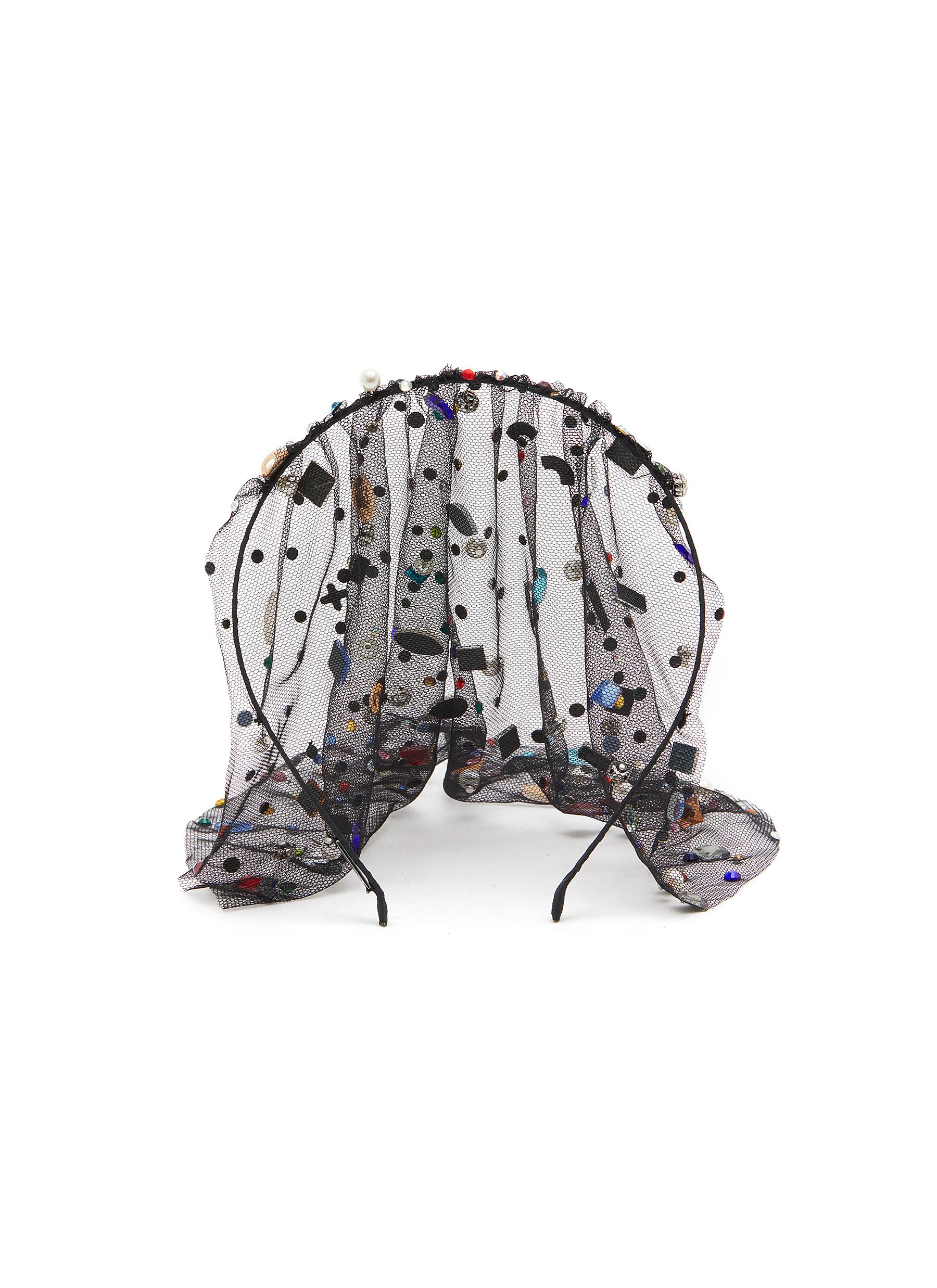 Chiara Veil Gemstone Headband