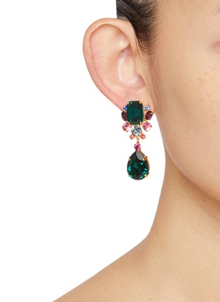 Figure View - Click To Enlarge - JENNIFER BEHR - Jacinda Gemstones Floral Earrings