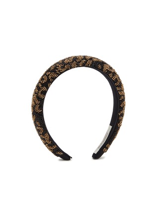 Figure View - Click To Enlarge - JENNIFER BEHR - Aisha Embroidered Leopard Headband