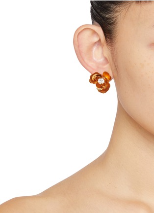 Figure View - Click To Enlarge - JENNIFER BEHR - Lil Floral Crystal Earrings