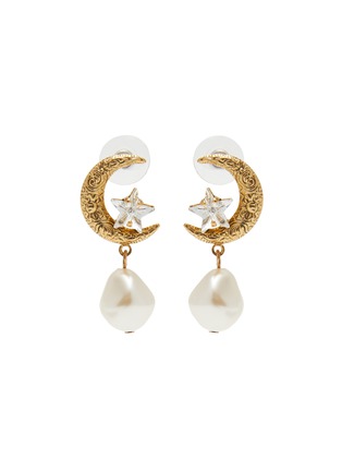 Main View - Click To Enlarge - JENNIFER BEHR - Lune Gold-Toned Faux Pearl Earrings