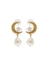 Main View - Click To Enlarge - JENNIFER BEHR - Lune Gold-Toned Faux Pearl Earrings