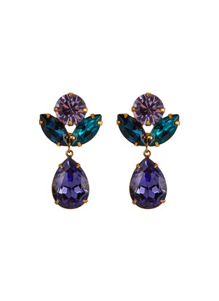 Main View - Click To Enlarge - JENNIFER BEHR - Rily Gemstones Crystal Peacock Earrings