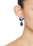 Figure View - Click To Enlarge - JENNIFER BEHR - Rily Gemstones Crystal Peacock Earrings