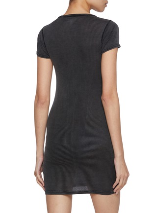 Front View - Click To Enlarge - ALEXANDERWANG - Ribbed Crewneck Cotton Dress