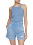 Figure View - Click To Enlarge - ALEXANDERWANG - Elasticated Cotton Shorts