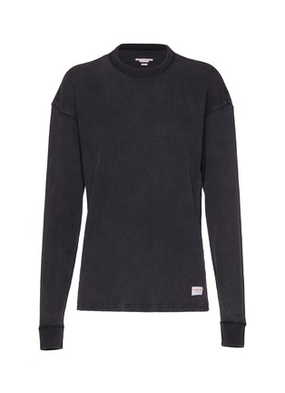 Main View - Click To Enlarge - ALEXANDERWANG - Bodywear Long Sleeve Waffle Knit Top