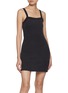 Figure View - Click To Enlarge - ALEXANDERWANG - Waffle Cotton Blend Cami Dress