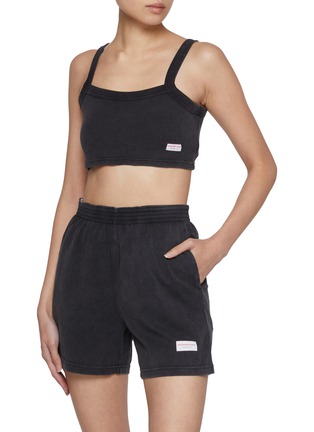 Figure View - Click To Enlarge - ALEXANDERWANG - Waffle Cotton Blend Cami Tank Top