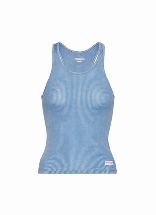 Main View - Click To Enlarge - ALEXANDERWANG - Ribbed Cotton Racer Tank Top