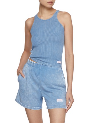 Figure View - Click To Enlarge - ALEXANDERWANG - Ribbed Cotton Racer Tank Top