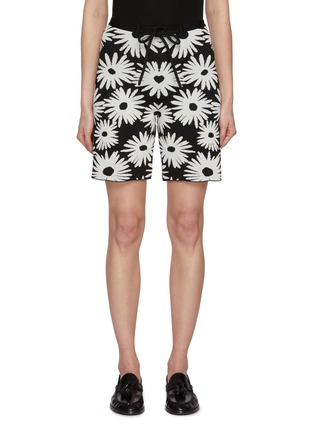 Main View - Click To Enlarge - PEPA POMBO - Wildflower Drawstring Shorts