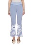 Main View - Click To Enlarge - PEPA POMBO - Vane Floral Knit Pants