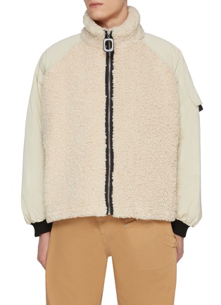 Main View - Click To Enlarge - JW ANDERSON - Contrast Fleece Body Padded Track Jacket