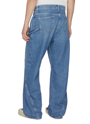 Back View - Click To Enlarge - JW ANDERSON - Twisted Light Wash Workwear Jeans