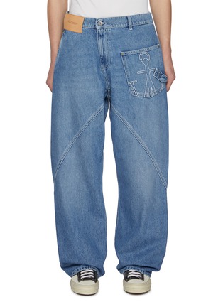 JW ANDERSON | Twisted Light Wash Workwear Jeans