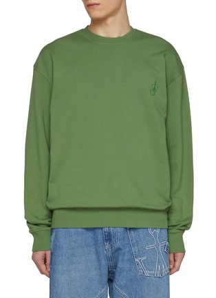 Main View - Click To Enlarge - JW ANDERSON - Anchor Embroidered Diorama Print Cotton Sweatshirt