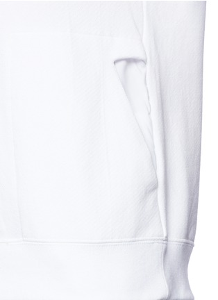 Detail View - Click To Enlarge - NANAMICA - Stretch French terry half sleeve sweatshirt