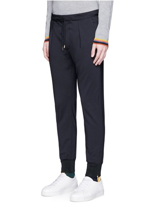 Front View - Click To Enlarge - PAUL SMITH - Drawstring waist wool pants
