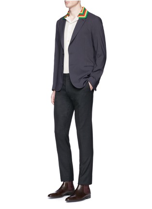 Figure View - Click To Enlarge - PAUL SMITH - Cotton blend soft blazer