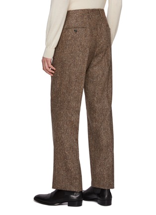 Back View - Click To Enlarge - LARDINI - Attitude Donegal Tweed Wool Pants