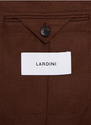  - LARDINI - Single Breasted Cashmere Wool Silk Blazer