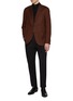 Figure View - Click To Enlarge - LARDINI - Single Breasted Cashmere Wool Silk Blazer