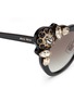 Detail View - Click To Enlarge - MIU MIU - 'Catwalk' jewelled acetate cat eye sunglasses