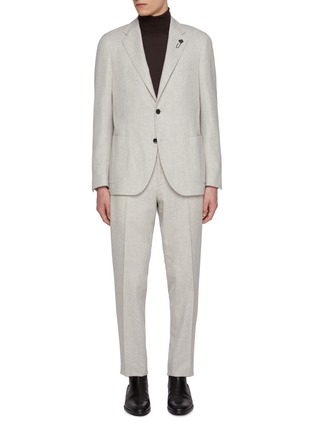 Main View - Click To Enlarge - LARDINI - Cashmere Flannel Suit