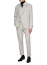 Figure View - Click To Enlarge - LARDINI - Cashmere Flannel Suit