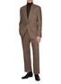 Figure View - Click To Enlarge - LARDINI - Attitude Wool Donegal Tweed Dinner Jacket