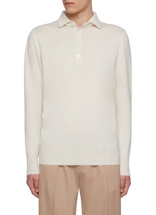 Main View - Click To Enlarge - LARDINI - Cashmere Knit Polo Shirt