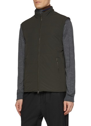 Detail View - Click To Enlarge - EQUIL - Detachable Sleeves Stand Collar Jacket