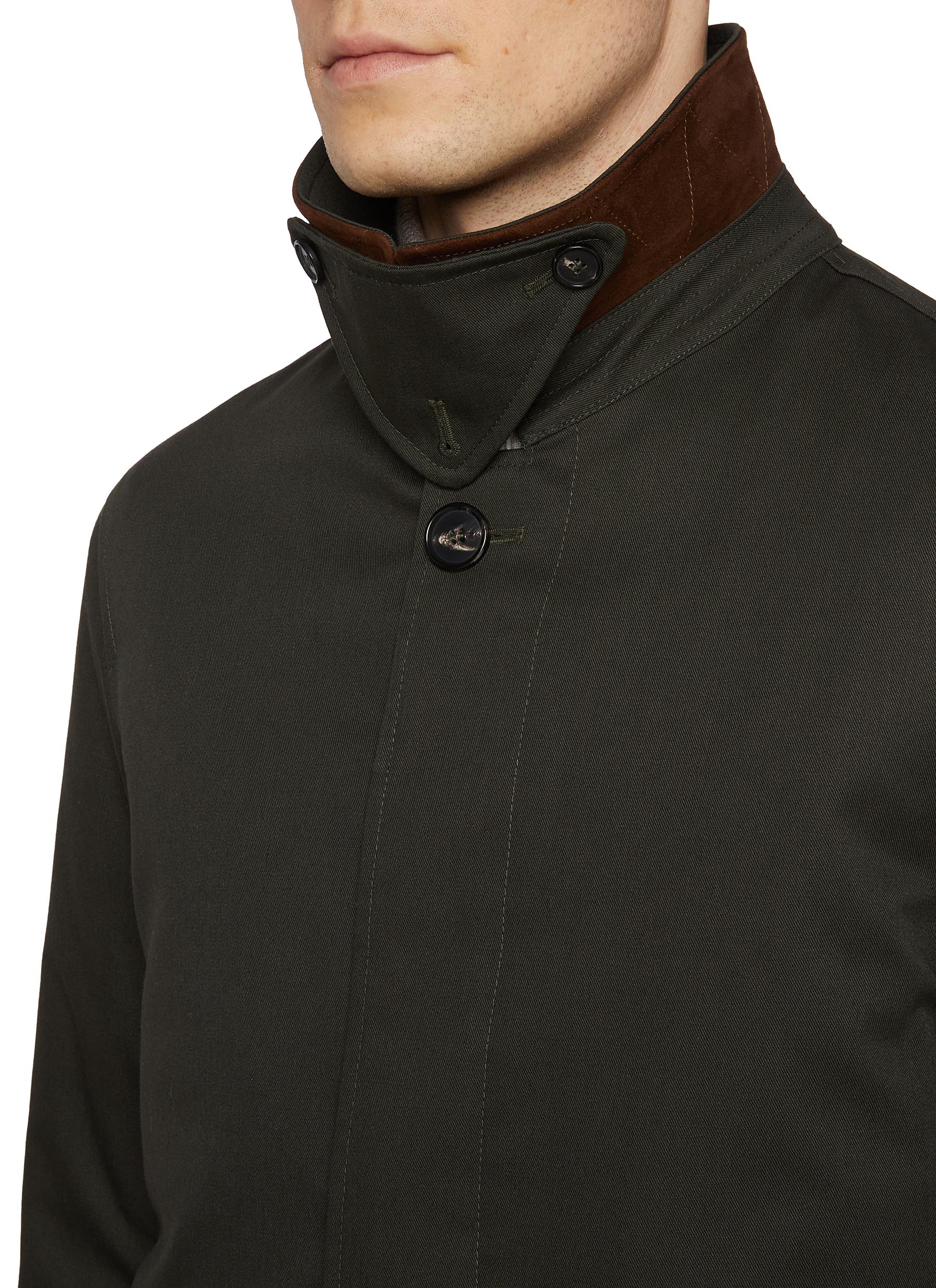 Detachable Liner Gabardine Raincoat - Thumbnail 4