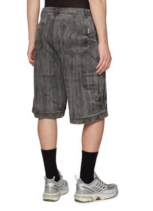 Back View - Click To Enlarge - JUUN.J - Washed Denim Carpenter Shorts