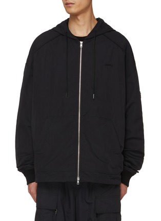 Main View - Click To Enlarge - JUUN.J - Zip Up Arm Pocket Hoodie