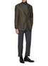 Figure View - Click To Enlarge - RING JACKET - Notch Lapel Stitched Detail Wool Blazer